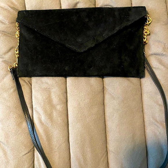 Black suede envelope purse - Picture 2 of 5
